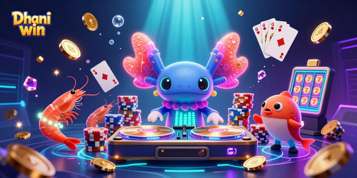 Experience thrilling gameplay with Dhani win in a vibrant casino scene filled with fun.