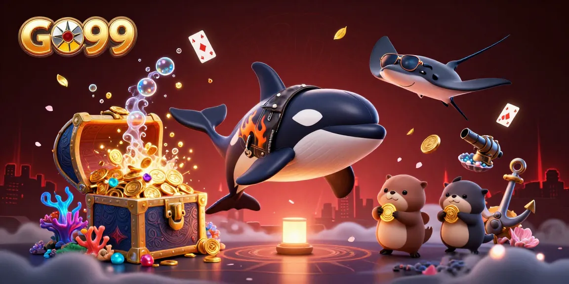 Experience the thrill of GO99 gaming with vibrant sea creatures and treasure-filled excitement.