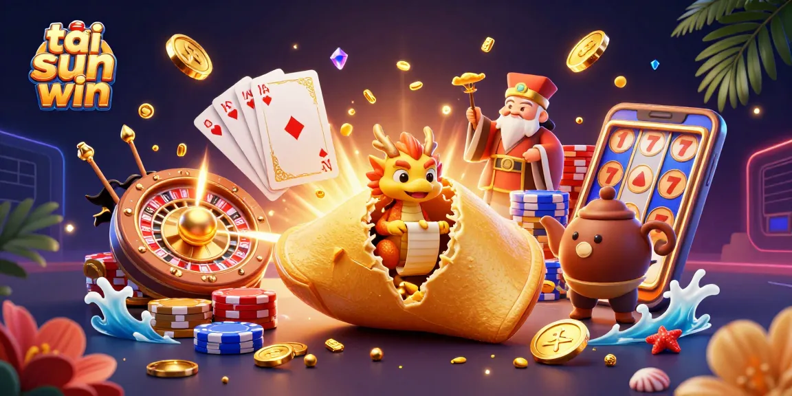 Engage with the excitement of tải sun win through a vibrant casino scene filled with golden treasures and lucky charms.
